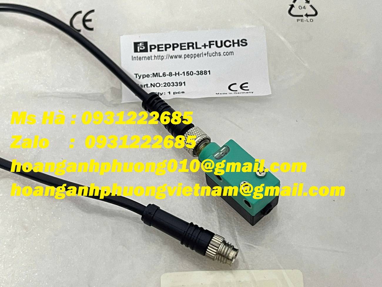 ML6-8-H-150-3881 | Cảm biến quang Pepperl+Fuchs giá siêu ưu đãi